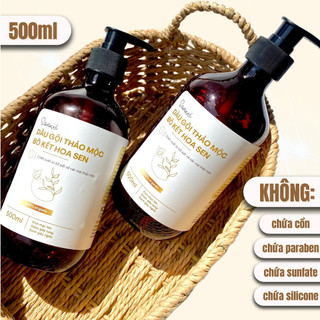 Dầu gội bồ kết thảo mộc kích mọc tóc giảm gàu chống gãy rụng từ thảo mộc thiên nhiên