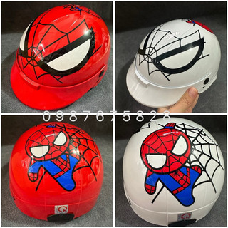 Nón bảo hiểm em bé hình người nhện🕷️🕷️🕷️ siêu kute hàng dày dặn chuẩn xịn