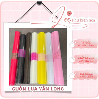 Cuộn giấy mếch lụa gói hoa, làm oản tài lộc lót hoa đủ màu giấy gói hoa gói quà giấy mếch gói quà mếch Vân Long