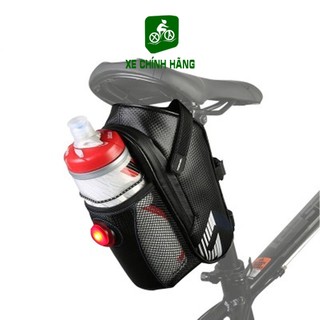 Túi treo yên xe đạp đựng bình nước có đèn