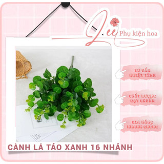 Lá táo xanh cành 16 nhánh, Cành Lá Táo cắm hoa