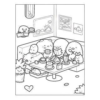 Sumiko Gurashi - Set 10 Tờ Tranh Tô Màu A4 A5 - MANGA ANIME COMIC Tô Màu