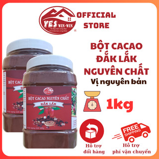 1kg bột ca cao nguyên chất từ đắk lắk 2 lon 500g - yeswinwin