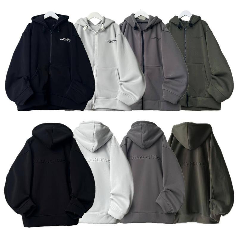 BingBing - Áo Khoác Nỉ Bông Form Rộng In Nổi NOTBADCHOICE Nam Nữ Unisex