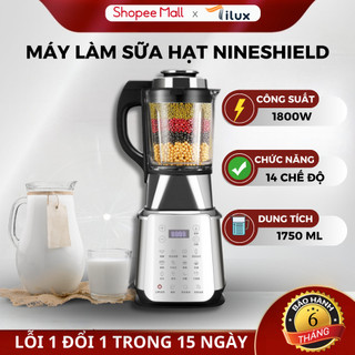 Máy làm sữa hạt đa năng nineshield kb505 1,75 lít công suất 1800w đế inox cao cấp. x574