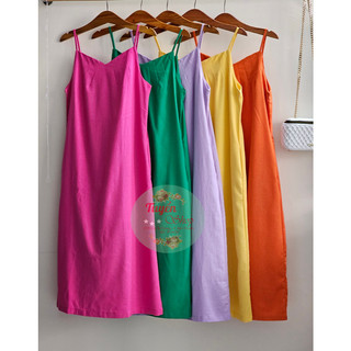 Đầm linen 2s với cái bảng màu mê quá Khách ơi