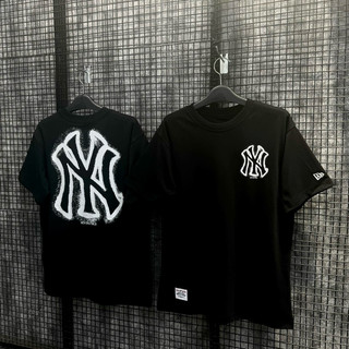 Chính Hãng Áo thun New Era NY Đen New York logo sơn trắng shop Binh Authentic VN