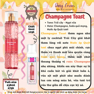 [🇺🇸 Bill Mỹ] Xịt thơm Body Mist Bath & Body Works Champage Toast