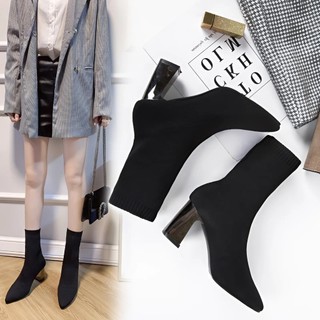 Boot gót bạc tráng gương siêu hot(sale size 38,39)