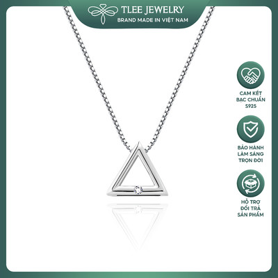 Dây chuyền bạc nữ TLEE hình khối tam giác basic TLEE JEWELRY D0113