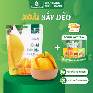 [HÀNG XUẤT KHẨU LOẠI 1] Xoài sấy dẻo Nonglamfood túi 50g | Đồ ăn vặt văn phòng | Ăn Kiêng | Giữ dáng