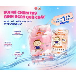 [TẶNG QUÀ ] - NƯỚC GIẶT 3000ml STEPBABY - Nước giặt xả quần áo trẻ em, an toàn, dịu da.