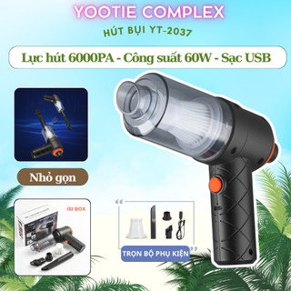 Máy hút bụi cầm tay đa năng không dây, lực hút cực mạnh - Máy hút bụi mini hút bụi ô tô xe hơi