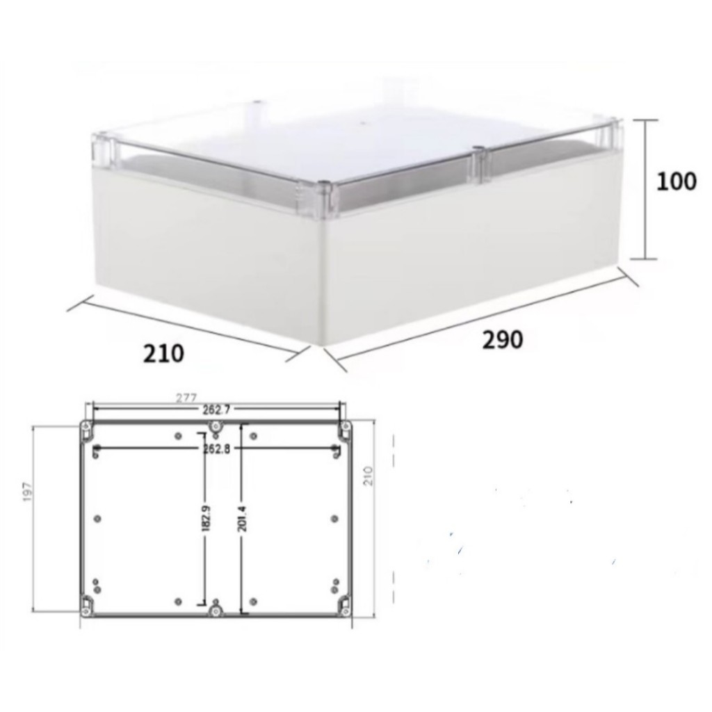 Hộp kích thước 290*210*100mm( vừa 16cell pin 32140, 33140...)