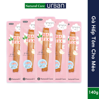 Gà hấp tôm snack cho mèo natural core 140g