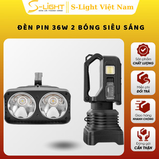 Đèn 2 pha S-light siêu sáng 36W W5123 có chân đế hỗ trợ chiếu sáng rộng