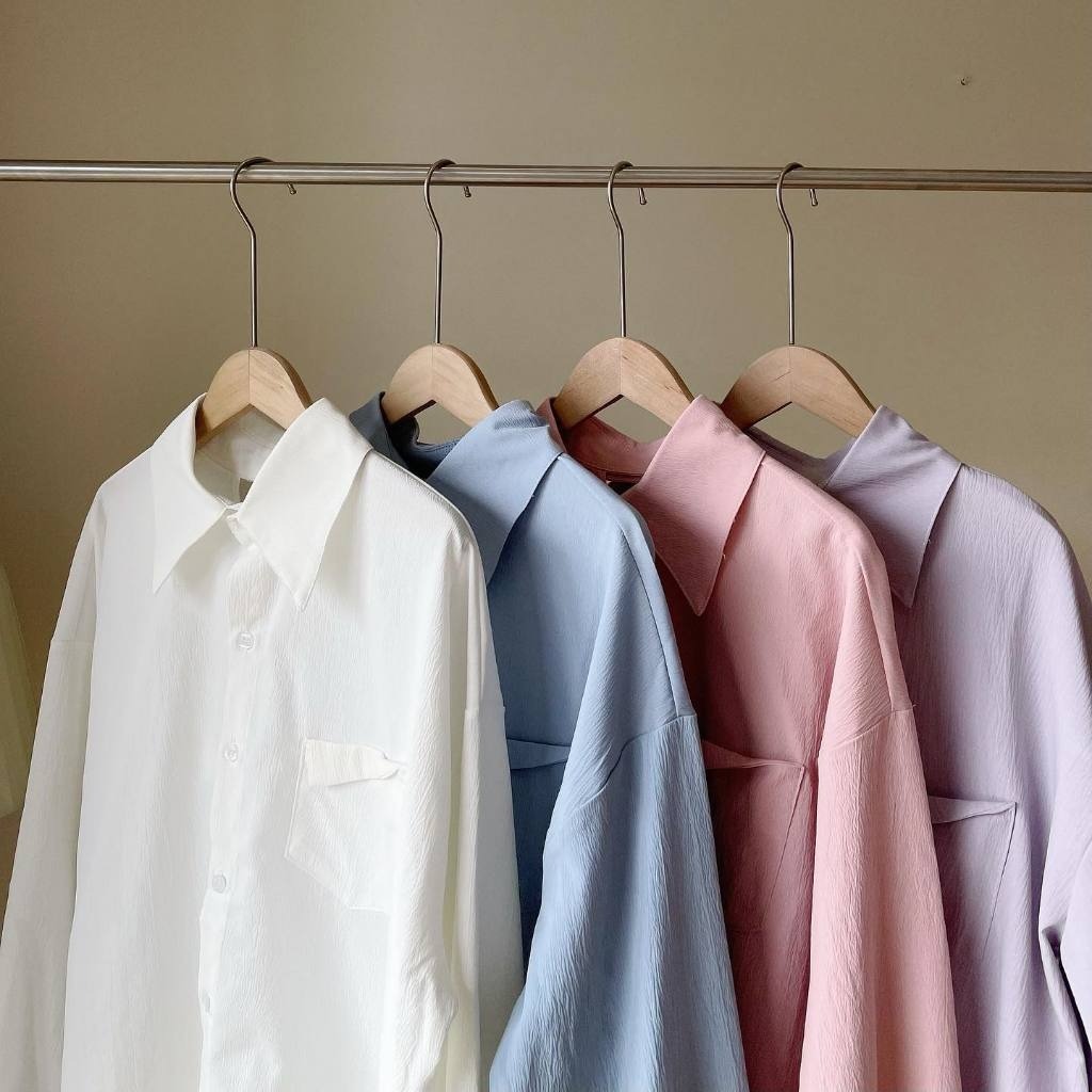 Áo Sơ Mi Kiểu Học Sinh Đính Nơ Sau Lưng Điệu Đà HALOG.STORE | BigBuy360 - bigbuy360.vn