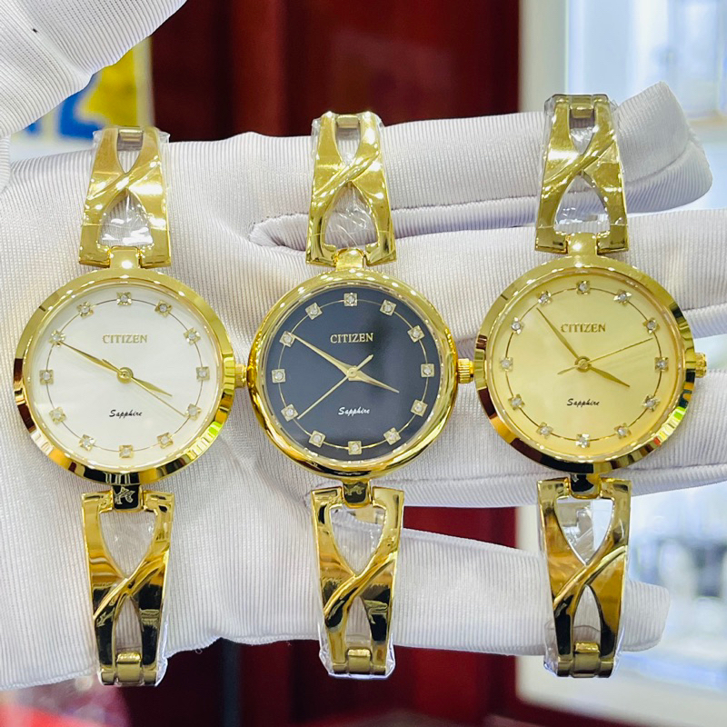 Đồng Hồ Lắc Nữ Citizen Inox sapphire chống nước tốt.30mm