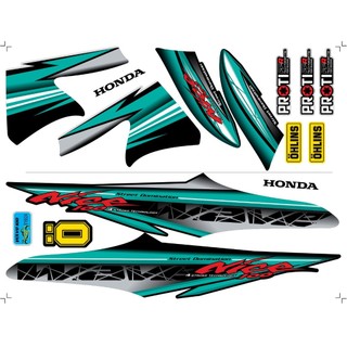 [Loại 1] Tem Rời Wave 50cc,100cc Xanh X1 (2010-2016)- Ảnh Thật #Temxemay#Decal #Wave50 #Wave100 #Wave100cc