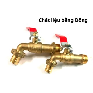 Vòi hồ đồng thau,nhựa pvc 21 & 27