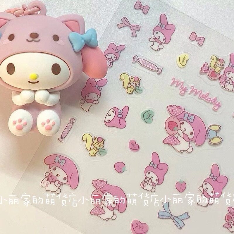 Sticker my melody sanrio hoạt hình trang trí dễ thương - Rosa 6868