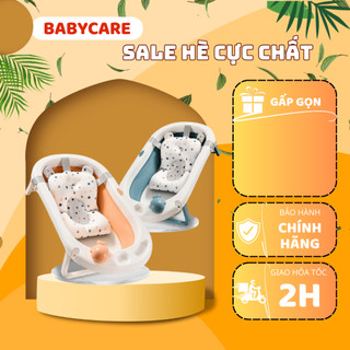 Chậu tắm, thau tắm gấp gọn có nhiệt kế kèm phao tắm