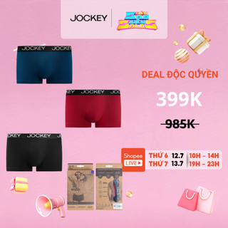  combo 3 Quần lót nam dáng Trunk Jockey Generation cotton siêu thoải mái - J4002