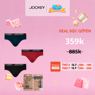 Combo 3 Quần lót nam dáng Brief Jockey Generation cotton siêu thoải mái - J4001