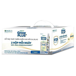 grow plus bạc sữa bột pha sẵn 110ml 1 thùng 24 hộp Nutifood Cao Lớn Vượt Trội date mới nhất thị trường