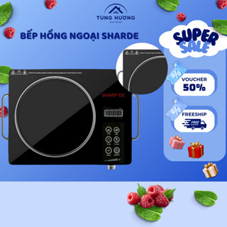 Bếp Hồng ngoại Gia Đình SHARDE,Mặt Kính Chịu Nhiệt Cao, Hẹn Giờ An Toàn, Siêu Mỏng Hàng Chính Hãng