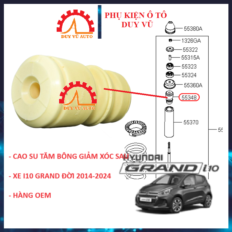 HYUNDAI I10 GRAND TĂM BÔNG GIẢM XÓC SAU HYUNDAI I10 GRAND, I10 ĐỜI 2008-2013
