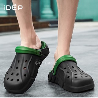 Dép Cross Nam Đi Mưa Đi Biển (TĂNG 1 SIZE) 𝐢𝐃é𝐩 Giày Sục Lười Nam Đế Gợn Sóng Cao 4cm Thời Trang Cá Tính
