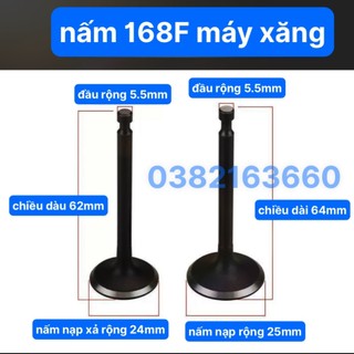 Đôi Nấm Su Páp 168F Máy Xăng Nấm Supap Máy Phát Điện 168F Máy Bơm Nước Máy Xăng