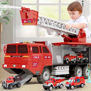 Đồ Chơi Trẻ Em Ô Tô Xe Cứu Hỏa Phun Nước Có Đèn Và Nhạc Giáo Dục Sớm Thông Minh Bé Trai Bé Gái A1