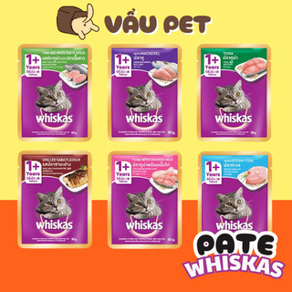 Pate Mèo Whiskas - Pate Cho Mèo Con, Mèo Lớn Vẩu Pet Shop