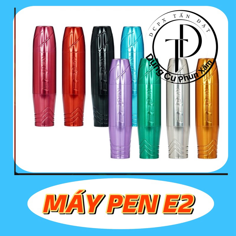 Máy Pen E2 Mini Mẫu Mới Logo Chìm Chính Hãng Phun Xăm Thẩm Mỹ