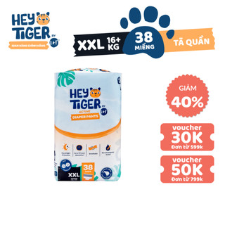 Tã/bỉm quần hey tiger jumbo size xxl - 38 miếng