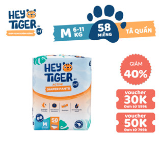 Tã/Bỉm Quần Hey Tiger Jumbo Size M (6-11kg) - 58 miếng