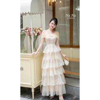 Váy ren tầng trễ vai xinh xỉu Sz.SML.    620k