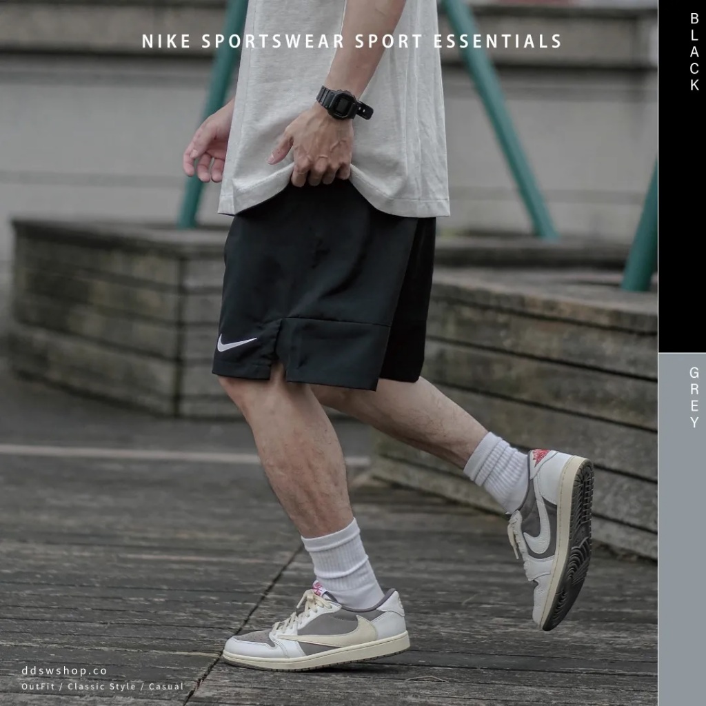 Quần short chính hãng nik3 Black Essential Short