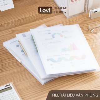 File đựng tài liệu A4 LoviOffice N233 trong suốt, nhiều ngăn, cao cấp dành cho học sinh, văn phòng