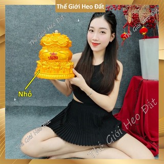 Túi vàng tài lộc trưng bày tết 2024, hủ tiết kiệm đẹp thần tài phong thủy thu hút may mắn