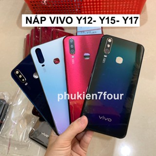  Nắp Lưng VIVO Y17 - Y15 - Y12 bo viền đủ kính camera nút và khay sim - 7Four 