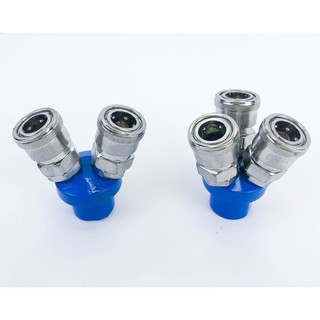Khớp nối nhanh smv/smv 2 chạc/ 3 chạc - chạc chia 2/ chia 3 khí nén - đầu nối