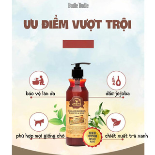 [500ml] DẦU GỘI VÀ XẢ CHO CHÓ BUDLE'BUDLE