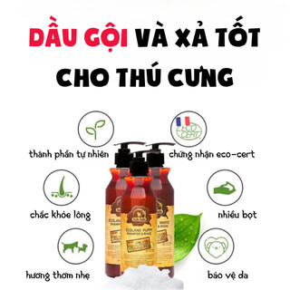 [500ml] DẦU GỘI VÀ XẢ CHO CHÓ BUDLE'BUDLE