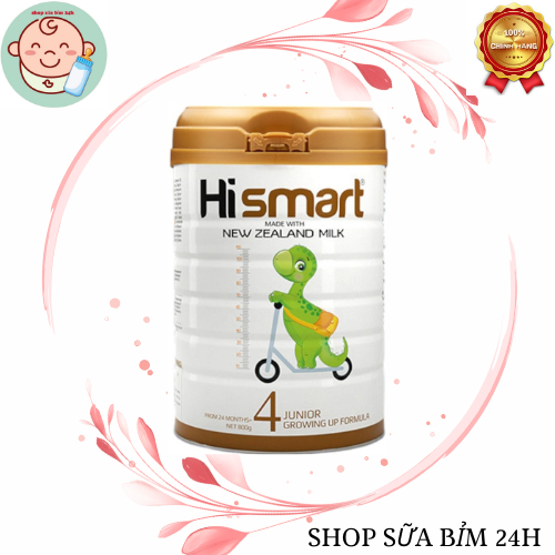 Sữa Bột Hismart nhập nguyên lon từ Newzeland số 1/2/3/4 lon 800g