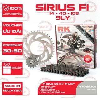Nhông sên dĩa RK xe Yamaha Sirius FI chính hiệu
