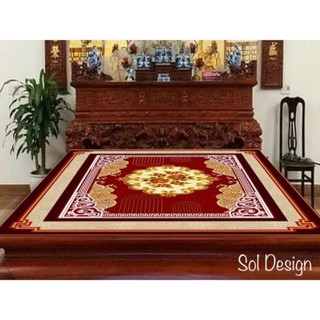 Thảm trải sập, thảm trải phòng thờ phong thuỷ, thảm trải sàn bali 5dthảm trải sập - thảm trải chiếu ngựa