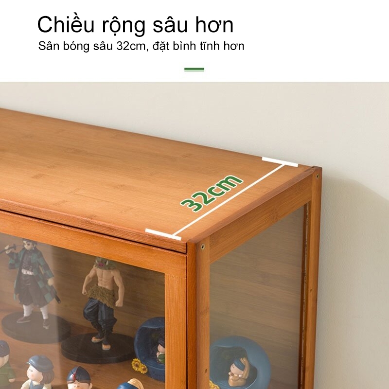 LACCOHUG Tủ trưng bày bằng  tủ Kính Trong Suốt  kính dễ dàng cài đặt khách phòng tắm ban công | BigBuy360 - bigbuy360.vn